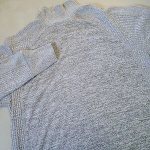 Rag & Bone Womens S Small Heather Gray Mock Neck Ribbed Knit Long‎ Sleeve Dress